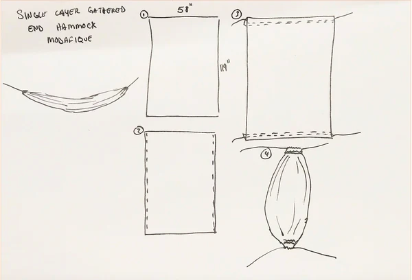 Illustration af hængekøje konstruktion